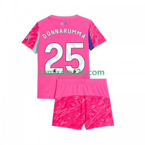 Camisolas de futebol Manchester City Gianluigi Donnarumma 25 Guarda Redes Criança Equipamento Alternativa 2025/26 Manga Curta Camisolas de futebol Manchester City Gianluigi Donnarumma 25 Guarda Redes Criança Equipamento Alternativa 2025/26 Manga Curta